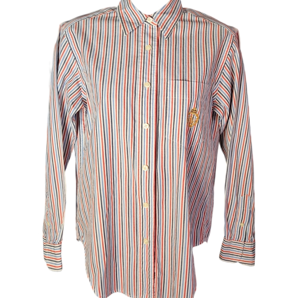 Green Label LAUREN Ralph Lauren USA Colored Button Up Top